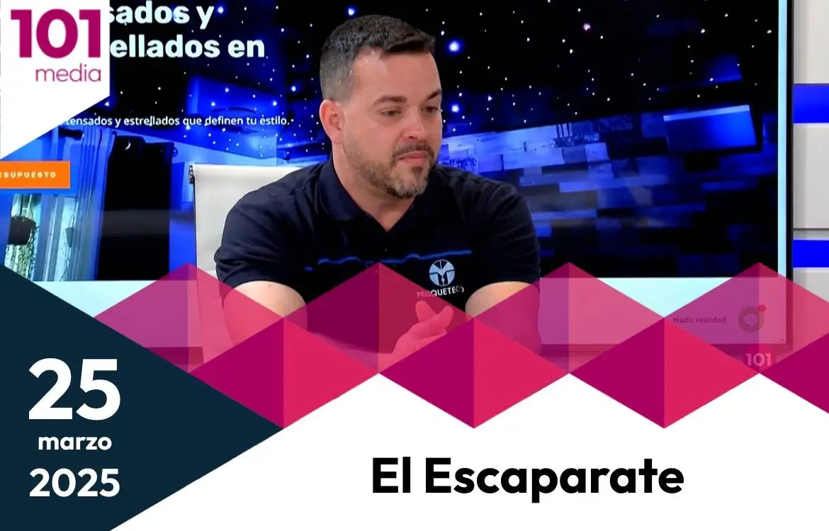 Raúl Fortes, director artístico de la empresa Masquetechos en El Escaparate este martes 25 de marzo