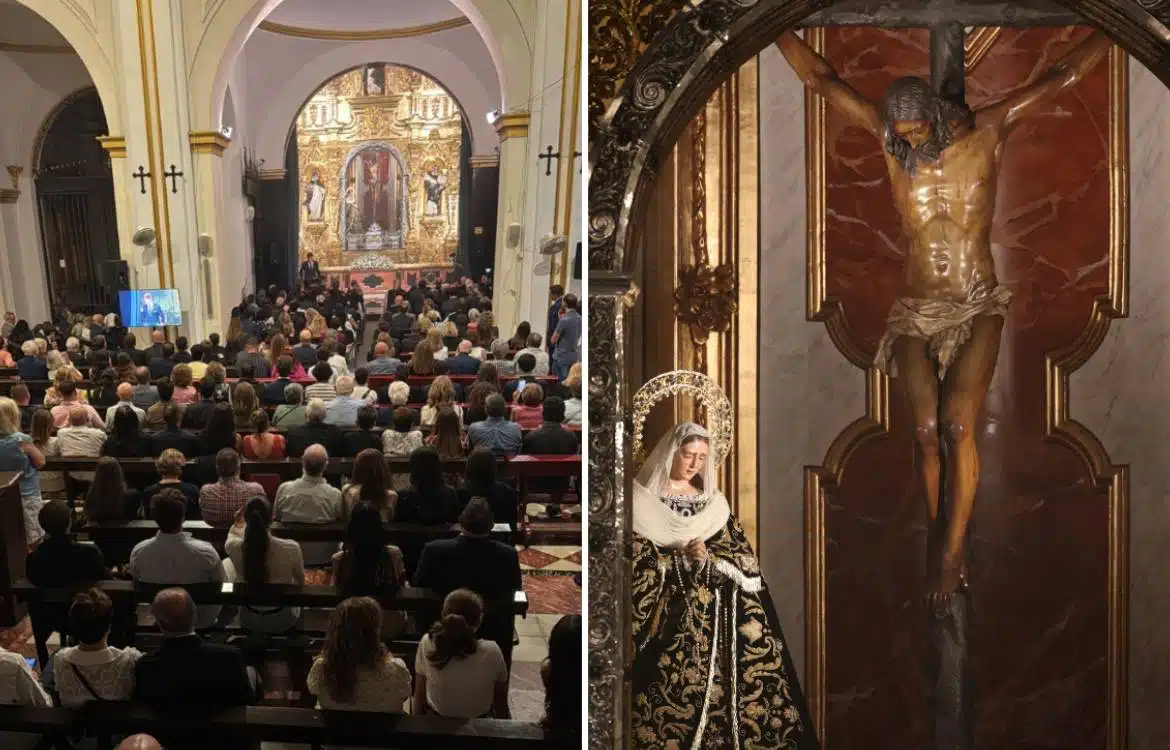 Galería de fotos del acto de la bendición del nuevo retablo de la Congregación de Mena