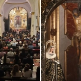 Galería de fotos del acto de la bendición del nuevo retablo de la Congregación de Mena
